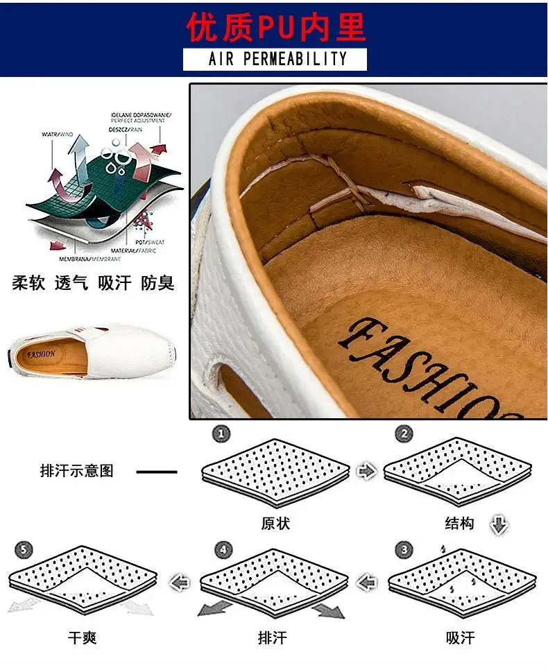 Breathable Leather Loafers - Comfort and Style Redefined