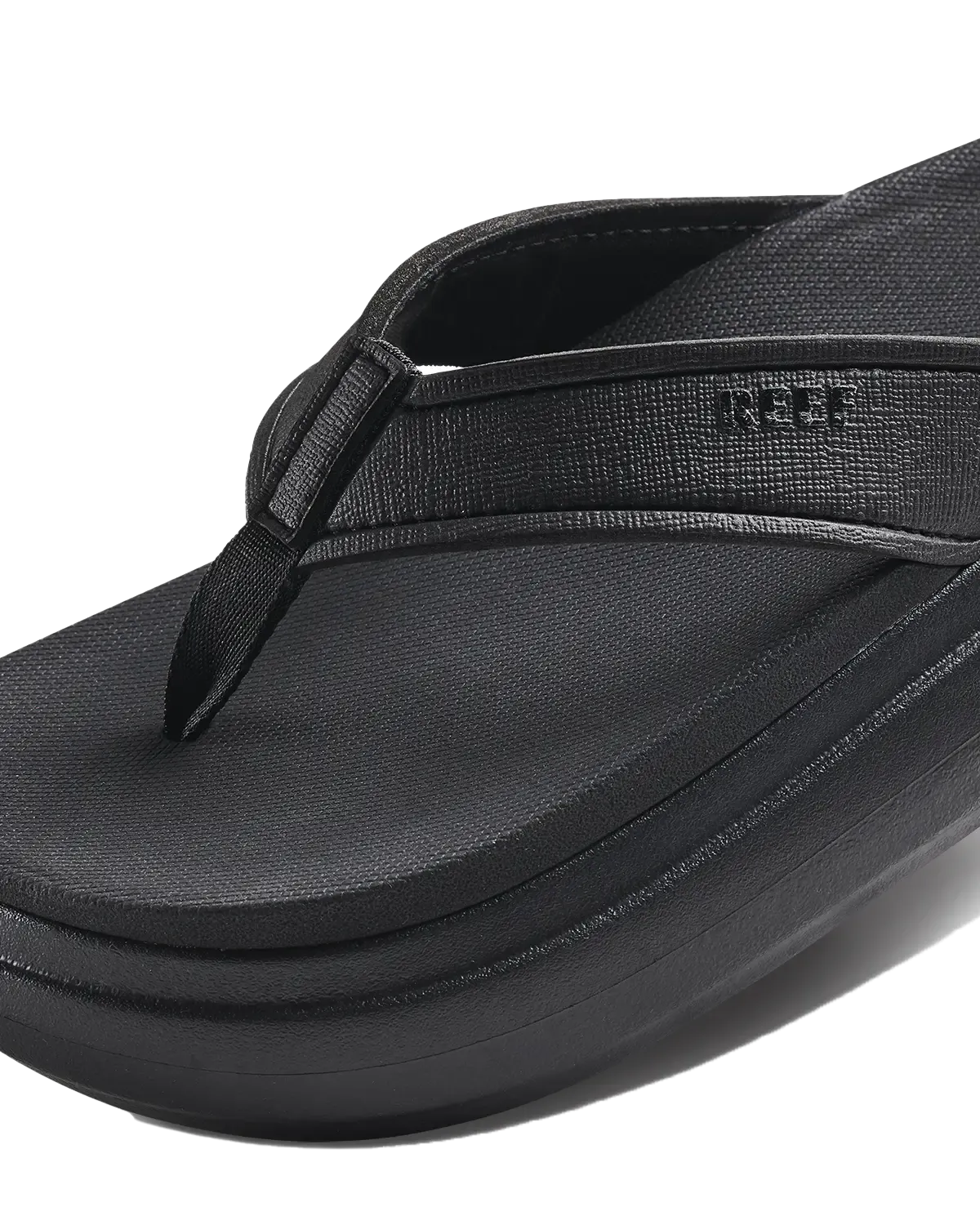 Cushion Bondi Flip Flops in Black & Black