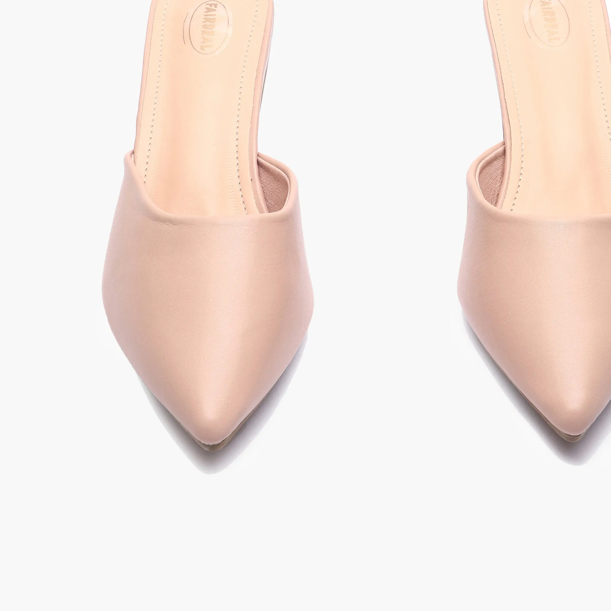 Sculptural Heel Mules