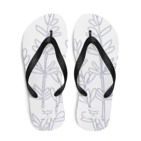WHITE LAVENDER Flip-Flops